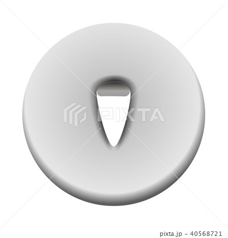 Metal pushpin icon, realistic style Metal pushpin icon, realistic style 40568721