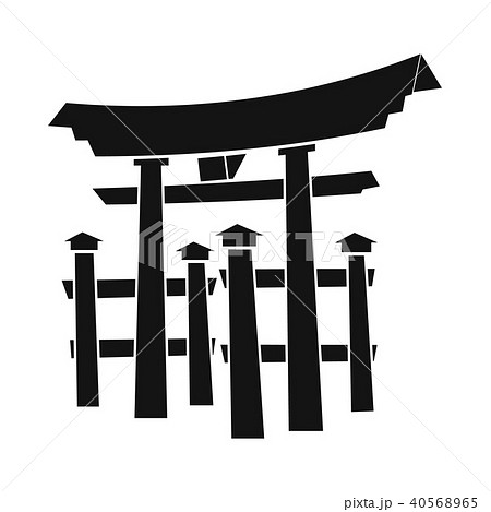 Floating Torii gate, Japan icon, simple style Floating Torii gate, Japan icon, simple style 40568965