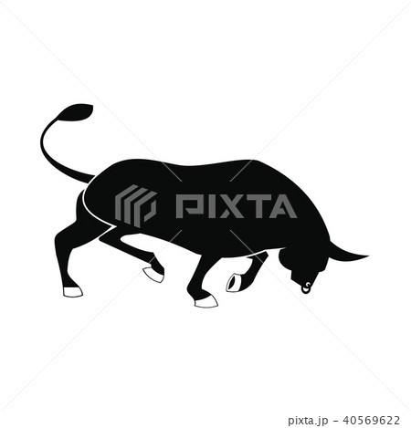Bull icon, simple style Bull icon, simple style 40569622