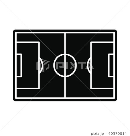 Soccer field icon, simple style Soccer field icon, simple style 40570014