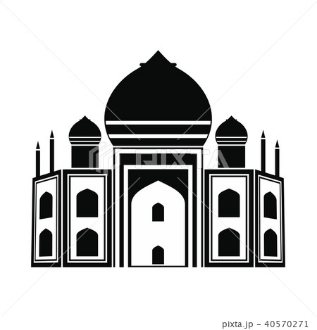 Taj Mahal, India icon, simple style Taj Mahal, India icon, simple style 40570271