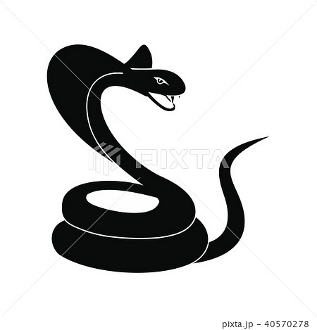 Green snake icon, simple style Green snake icon, simple style 40570278