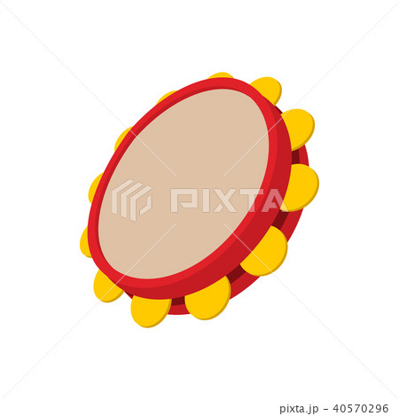 Tambourine icon, cartoon style  40570296