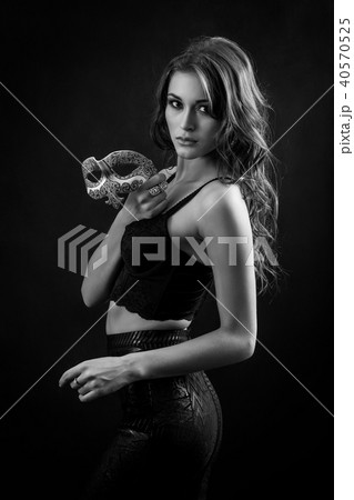 woman with masquerade mask woman with masquerade mask 40570525