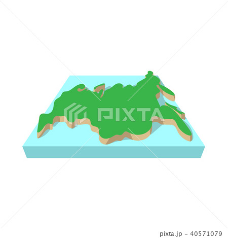 Russia map, cartoon style 40571079