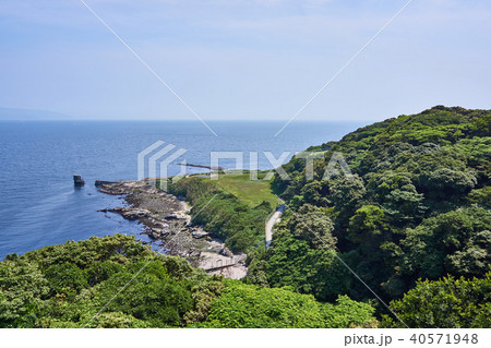 神奈川県 観音崎からの東京湾の景色 神奈川県 観音崎からの東京湾の景色 40571948