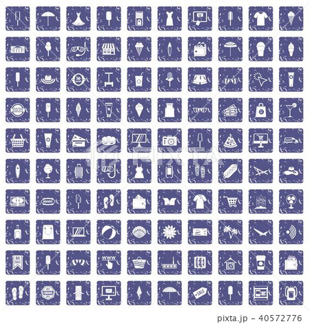 100 summer shopping icons set grunge sapphire 100 summer shopping icons set grunge sapphire 40572776