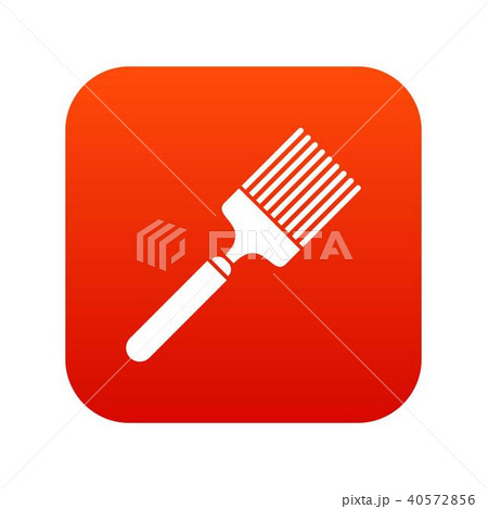 Brush icon digital red 40572856