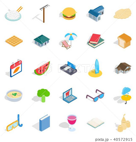 United family icons set, isometric style 40572915