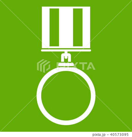Medal for services icon green Medal for services icon green 40573095