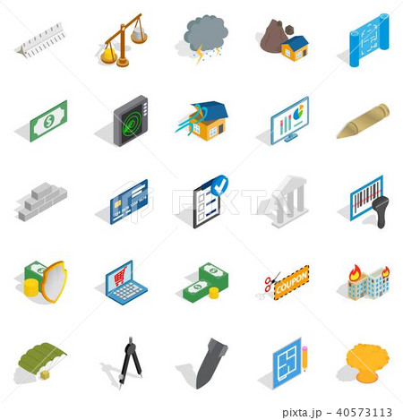 Feedback loop icons set, isometric style 40573113