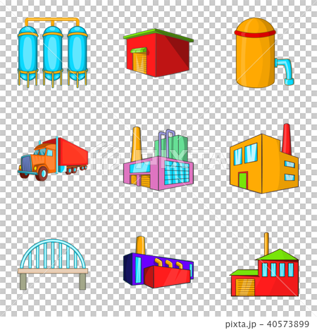 Labour exchange icons set, cartoon style Labour exchange icons set, cartoon style 40573899