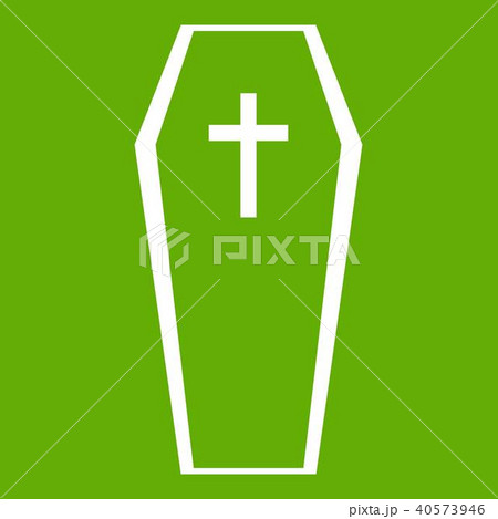 Coffin icon green 40573946
