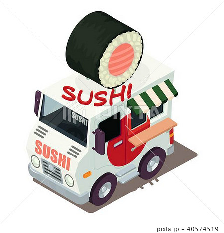 Sushi machine icon, isometric style Sushi machine icon, isometric style 40574519