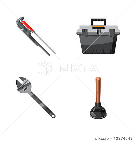 Bath tool icon set, cartoon style Bath tool icon set, cartoon style 40574545