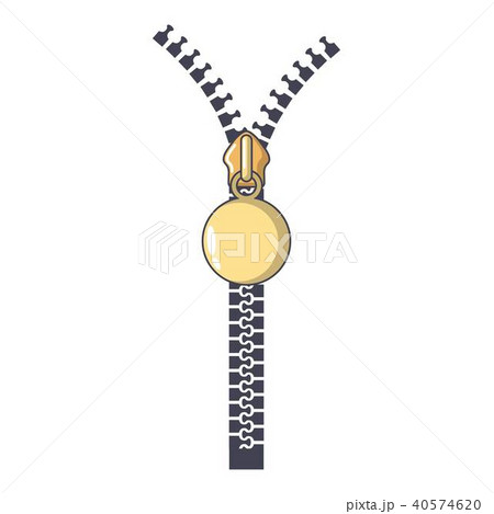 Opened zip icon, cartoon style Opened zip icon, cartoon style 40574620