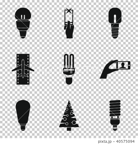 Shine icons set, simple style - Stock Illustration [40575094] - PIXTA