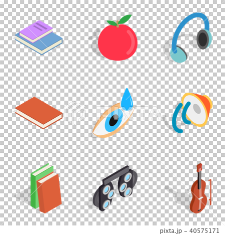 Nerd icons set, isometric style Nerd icons set, isometric style 40575171