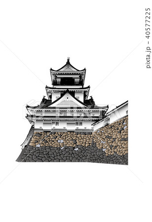 日本の城現存天守高知城 40577225