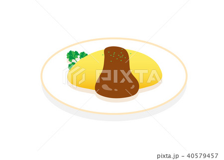 オムライスのイラスト素材