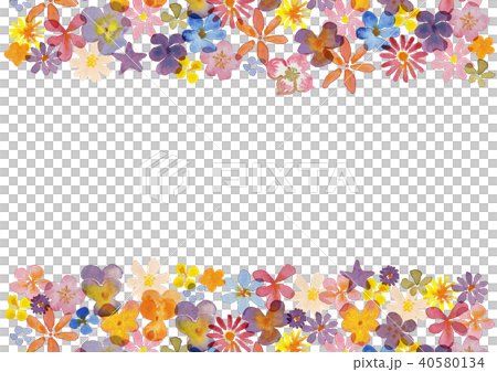 Spring Flowers Frameのイラスト素材