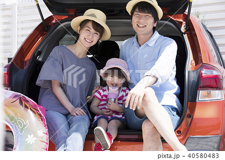 家族旅行　ドライブ　 40580483