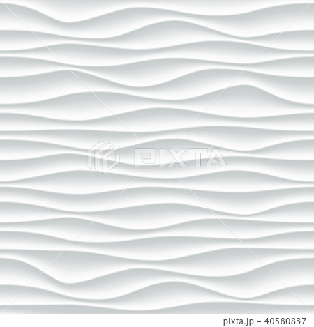 White wave pattern vector abstract 3D background のイラスト素材 [40580837] - PIXTA