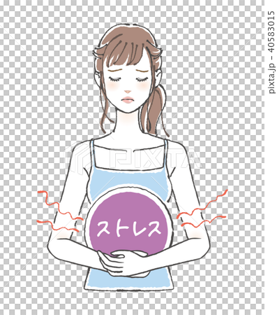 ストレスを抱えた女性 40583015