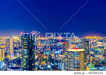 大阪　キタ　都市景観 40584242