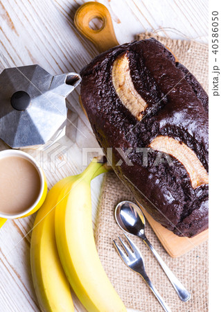 banana bread and coffee banana bread and coffee 40586050