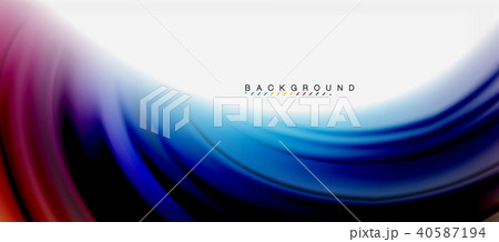 Blurred fluid colors background, abstract waves lines, vector illustration Blurred fluid colors background, abstract waves lines, vector illustration 40587194