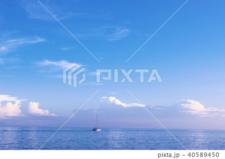 暮れゆく湘南海岸 自然風景 暮れゆく湘南海岸 自然風景 40589450