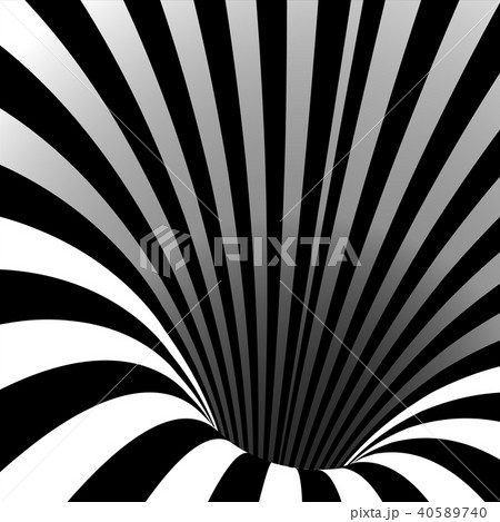 Spiral Vortex Vector. Illusion Swirl. Tunnel Hole Effect. Movement Executed In The Form. Psychedelic 40589740