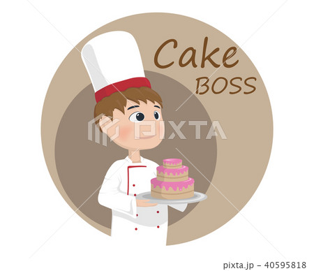 Man cooking chief Vector. Cartoon character Logo Man cooking chief Vector. Cartoon character Logo 40595818