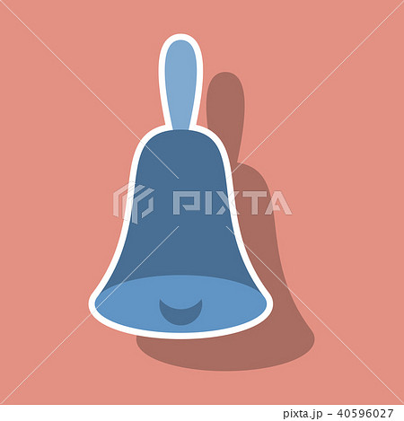 Bell icon vector, Alarm, service bell, handbell  40596027