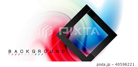 Swirl fluid flowing colors motion effect, holographic abstract background 40596221