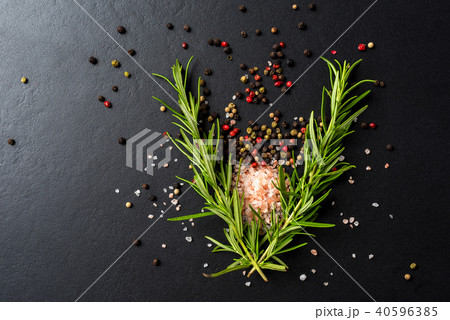 Food background with fresh herbs and spices Food background with fresh herbs and spices 40596385