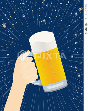 ビールで乾杯 40597660