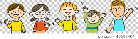 手をふる子どもたち 手をふる子どもたち 40598404