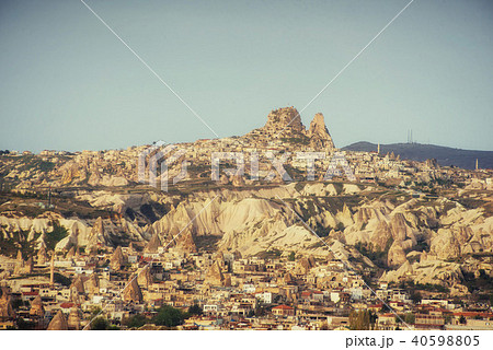 Nevsehir cave city in Cappadocia, Turkey  40598805
