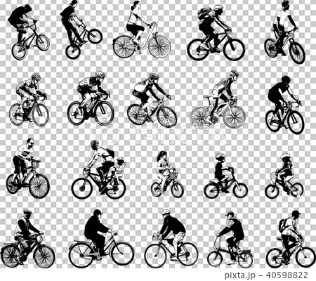 collection of 20 sketch bicyclists collection of 20 sketch bicyclists 40598822