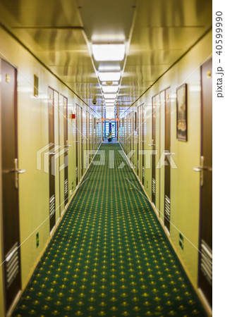 Long corridor of cruise ship 40599990