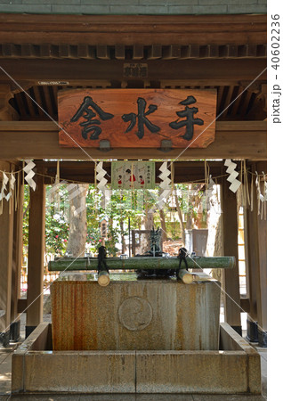 世田谷散歩：世田谷八幡宮　手水舎 40602236