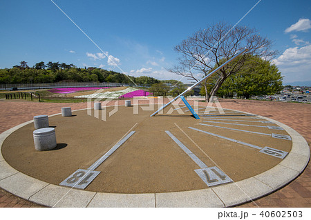 日時計　本庄早稲田駅　上越山並 40602503