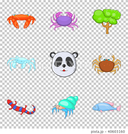 Revitalize icons set, cartoon style 40603160