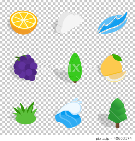 Resurrect icons set, isometric style 40603174