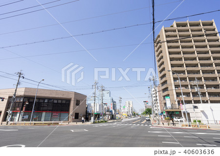 名古屋市天白区都市風景　野並交差点　野並駅　2番出入口 40603636