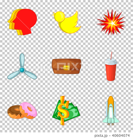 Moviemaking icons set, cartoon style 40604074