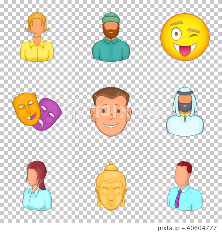 Being icons set, cartoon style - Stock Illustration [40604777] - PIXTA
