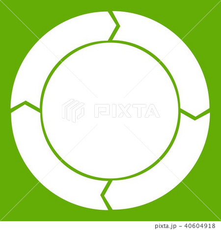 Diagram pie chart with arrows icon green Diagram pie chart with arrows icon green 40604918